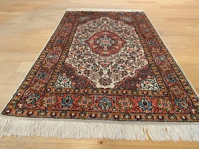 6313 Washed - Beautiful Cashmere Ghom Silk Rug 95x60 Gallery Tappeto Rug - Image 1 of 4