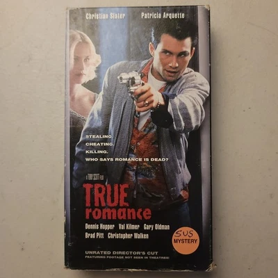 True Romance (VHS, 1993) Christian Slater Unrated Director's Cut Foto 1 de 3
