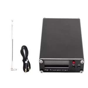 FM-D5W2 5V 0.5W FM Transmitter 76-108MHz LCD Display Stereo Audio w/ Antenna - Zdjęcie 1 z 11