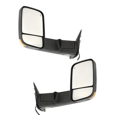 Juego de espejos retrovisores de remolque para Ram 1500 2011 2012 lado izquierdo y derecho charco térmico eléctrico Foto 1 de 4