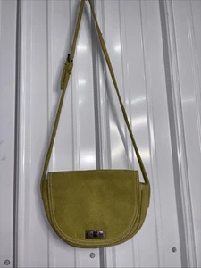 Salvador Bachiller “Gin fizz” Suede Crossbody Green - Picture 1 of 8
