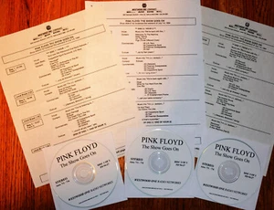 SEHR SELTENE PINK FLOYD RADIO SHOW "THE SHOW GOES ON" Show #94-27*3 HRS 3 CDs + Queues - Bild 1 von 1