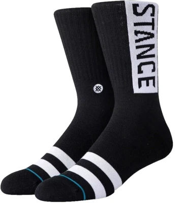 Stance, OG ST, calcetines juveniles, negros, talla: niños Y3-5,5 Foto 1 de 3