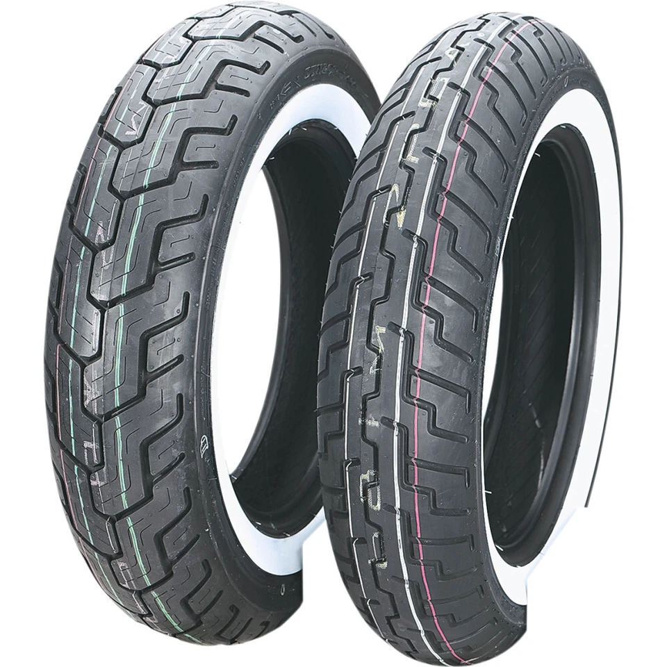 Neumático delantero Dunlop D404 Bias Whitewall 150/80-16 (crucero/touring) 45605490 Foto 1 de 1