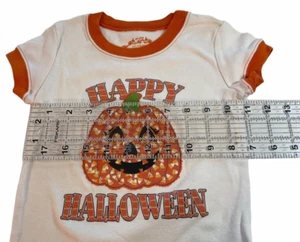 child happy halloween shirt pumpkin candy corn short sleeve - Picture 1 of 5