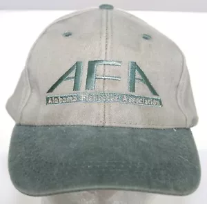 Vintage AFA Alabama Fisheries Association Strapback Cap Cobra Khaki & Green Hat - Picture 1 of 8