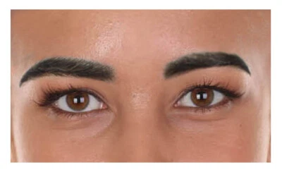 Unisex Fake Human Hair Self Adhesive Bushy Eyebrows | Novelty False Facial Hair - Image 1 of 4