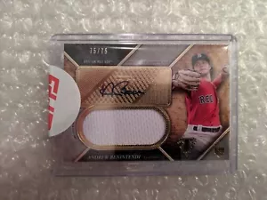2017 Triple Threads ANDREW BENINTENDI AUTO/RELIC! 75/75 - Picture 1 of 2