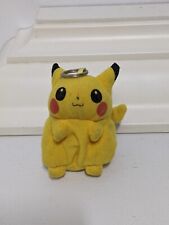 Vintage Rare Nintendo Pokemons Pikachu Plush Keychain With Coin Pouch Pocket 