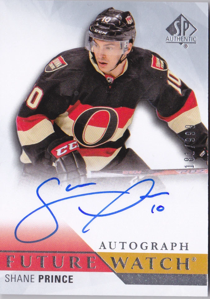 15-16 SP Authentic Shane Prince /999 Auto Rookie Future Watch FW RC 2015 - Image 1 of 1