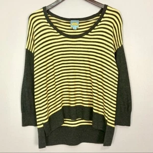C&C California Cashmere Blend Sweater Women’s Size S Stripes Pullover Wool Bee - Picture 1 of 6