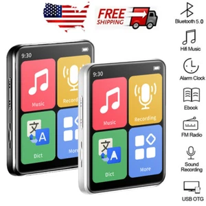 128 GB Soporte Bluetooth MP4/MP3 Reproductor de Música Sin Pérdidas Radio FM Grabadora Táctil EE. UU. - Imagen 1 de 21