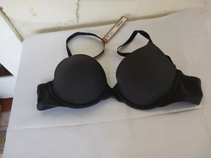 Skims Women Plunge T-Shirt Bra Onyx BR-UWR-2294 Underwire Size 32B NWT - Picture 1 of 4