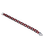 (Black Red) Motorrad Kettenarmband Armband Rock And Roll Style Armband SGH