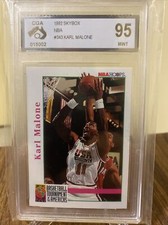 Karl Malone 1992 Team USA NBA Hoops Skybox CGA Graded 95 MINT DREAM TEAM