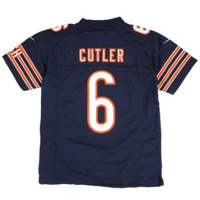 Camiseta deportiva Jay Cutler Chicago Bears Home azul marino limitada cosida juvenil (S-XL) Foto 1 de 2