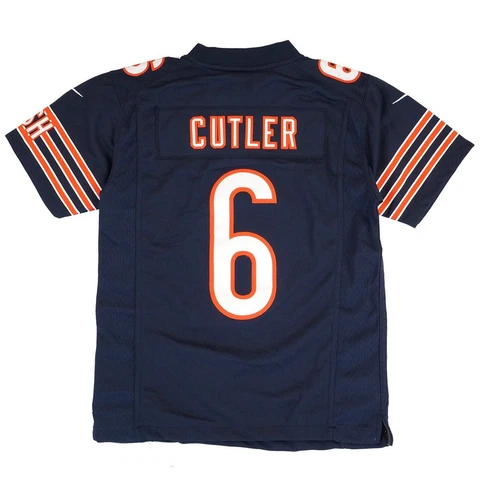 Jay Cutler Chicago Bears Home Navy Blue Limited Sewn Jersey Youth (S-XL) Cover