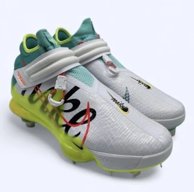 Nike Force Zoom Trout 7 Mid Sizes 8-15 Baseball Cleats Aurora Green CI3134-107 - Image 1 of 4