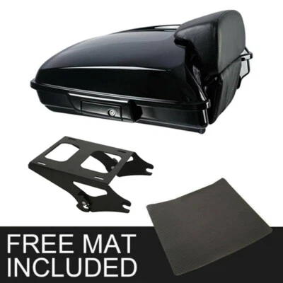 Black 5.5" Razor Trunk Mount Rack Fit For Harley Touring Road Glide 14-25 - Image 1 of 4