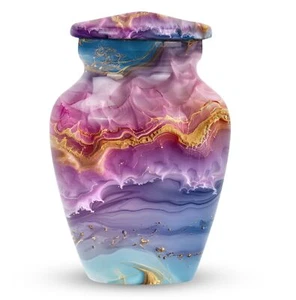 Abstrakte Einäscherungsurnen für Bestattung 3 Zoll Urnen für Frauen menschliche Asche - Bild 1 von 8