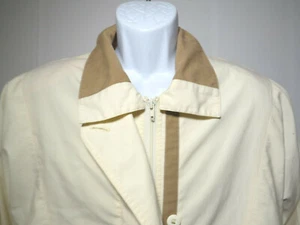 VINTAGE CREMEFARBENER WINDBREAKER 80er 90er Look Herren Jacke CLIMATISER S Small - Bild 1 von 11