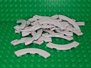 ** 25 CT LOT ** Lego NEW light bluish gray 4 x 4 corner "mararoni" tile pieces - Picture 1 of 1