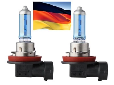 Flosser SilverBlue H8 50W White Two Bulbs Fog Light Replacement Upgrade Stock EO - Image 1 of 4