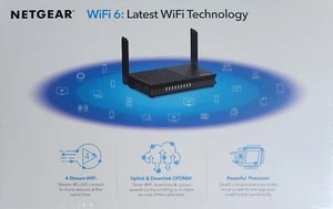 NETGEAR NIGHTHAWK 4 Port 1200 Mbps Wi-Fi Hotspot Modem (RAX20100NAS) - Picture 1 of 6