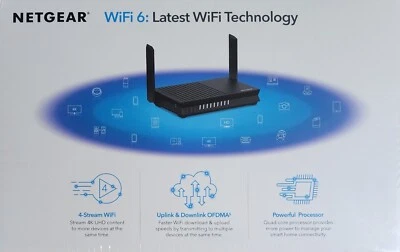 NETGEAR NIGHTHAWK 4 Port 1200 Mbps Wi-Fi Hotspot Modem (RAX20100NAS) - Image 1 of 4