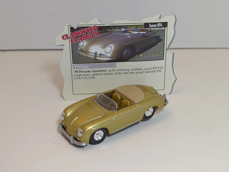 Гоночные чемпионы классифицированная классика '58 Porsche Speedster золото 1:64 серии 1 - Изображение 1 из 4