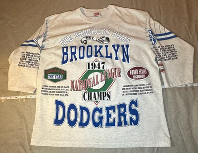 Brooklyn Dodgers Long Gone Men's Tee Shirt Size XL VTG Cooperstown Collection - Image 1 of 4