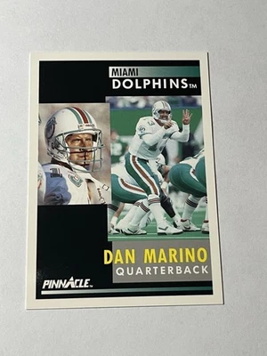 Pinnacle 1991 - Dan Marino #70 Miami Dolphins Salón de la fama QB Foto 1 de 2