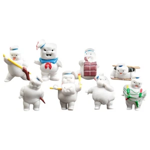 Ghostbusters Toys Minifigures 8PCS Stay Puft Marshmallow Man - Foto 1 di 11
