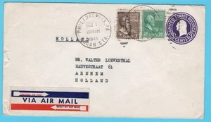 USA airmail cover 1945 Philadelphia to Arnhem, Netherlands - Picture 1 of 2