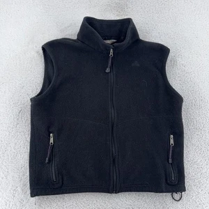 EMS Fleece Vest Mens Medium Black Full Zip Outdoors Hiking Sleeveless Made USA - Picture 1 of 6