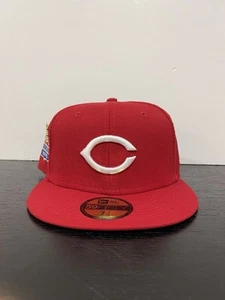 Cincinnati Reds New Era MLB 1975 World Series Patch Pin Fitted Cap Hat 7 1/8 NEW - Picture 1 of 4