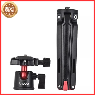 Andoer Mini Handstativ mit Kugelkopf für DSLR, Spiegellos & iPhone - Bild 1 von 4