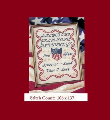PATRIOTIC SAMPLER  CROSS STITCH  PATTERN  ONL...