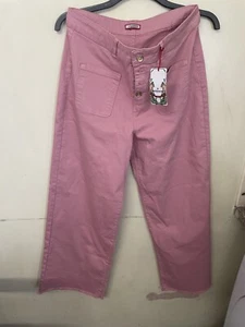 Jeans/pantalone donna/donna rosa JoeBrowns gamba larga taglia 16 - Foto 1 di 6