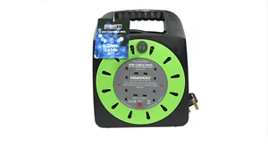 4-WEGE SCHWERLAST KABEL 25M METER VERLÄNGERUNG SPULE KABEL NETZSTECKDOSE 13 AMP NEU - Bild 1 von 1