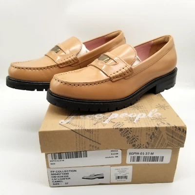 Mocasines Free People Collection Mujer Liv 37 EE. UU. 6,5 Cuero Camel Sin Cordones Boho Foto 1 de 4
