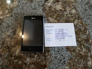 LG Optimus L5 -- LG-E617G -- A des problèmes -- Noir -- Virgin -- Annonce #2 - Photo 1 sur 3