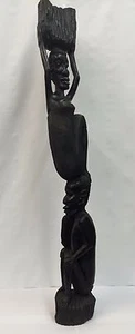 Ebony African Statue - Picture 1 of 12