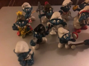 Schlümpfe Figuren Vintage Konvolut 12 selten Rarität - Bild 1 von 9