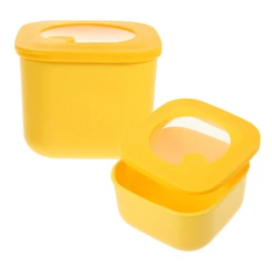 2 Pcs Crisper Butter Storage Container Cheese for Fridge Multi-function Boxes - Picture 1 of 12