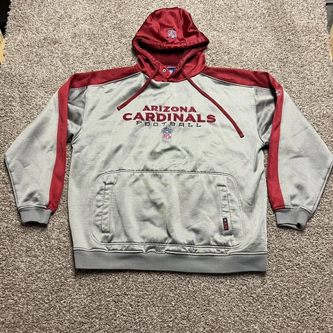 Arizona Cardinals NFL Hoodie Sweatshirt Mens Size XL Reebok Team Apparel Logos Cover