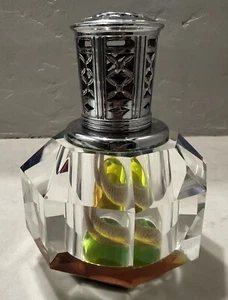 Vintage schillernder duftender Kristall Öl Diffusor Lampe 5 Zoll 4 Pfund - Bild 1 von 13