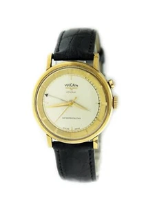 Vintage Vulcain Cricket S2313A Gold Filled Stainless Steel Alarm Mechanical Watc - Picture 1 of 12