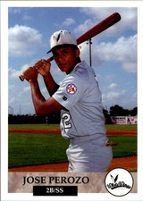 1994 Rio Grande Valley WhiteWings Collect-A-Sport #18 Jose Perozo Venezuela Card