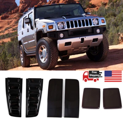 Cubiertas de luces traseras apagadas ahumadas aptas para Hummer H2 2003-2009 6 piezas Foto 1 de 4